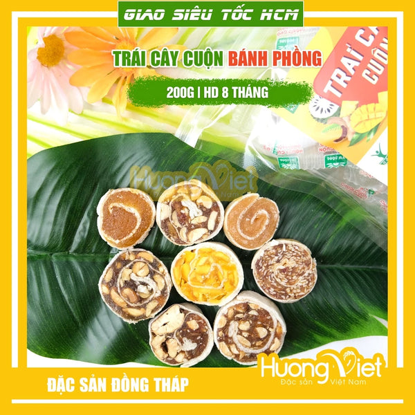 Trái cây thập cẩm cuộn bánh tráng túi 200g