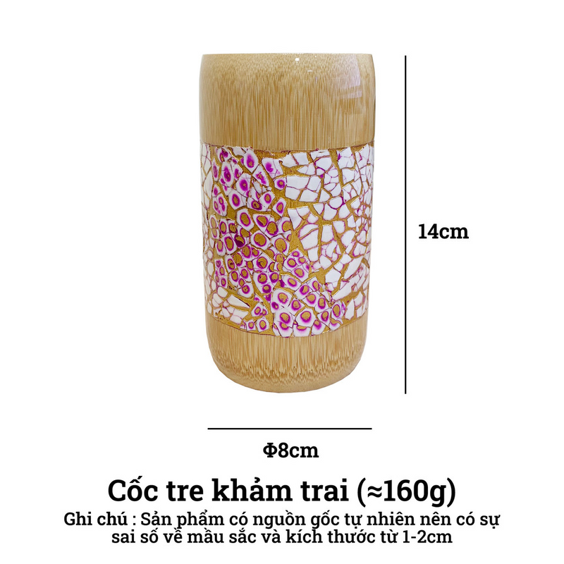 Cốc Hũ Tre Khảm Trai