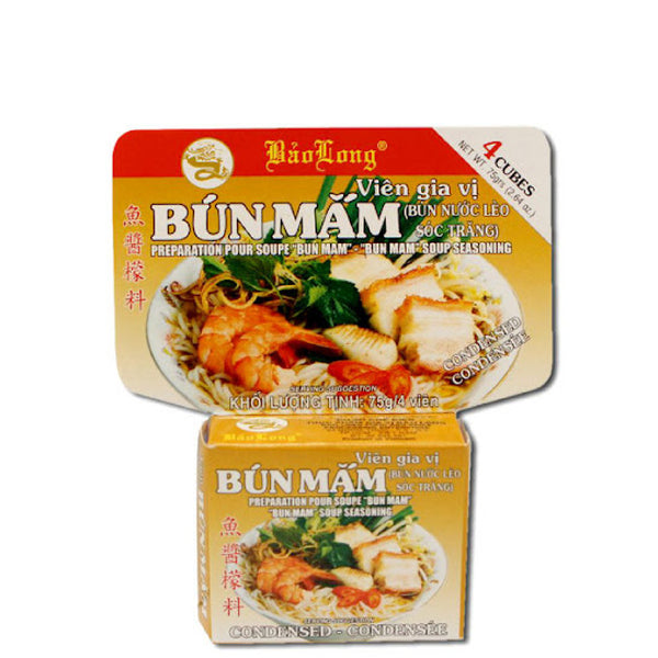 Combo 3 Hộp Viên Gia Vị Bún Mắm Bảo Long 75g