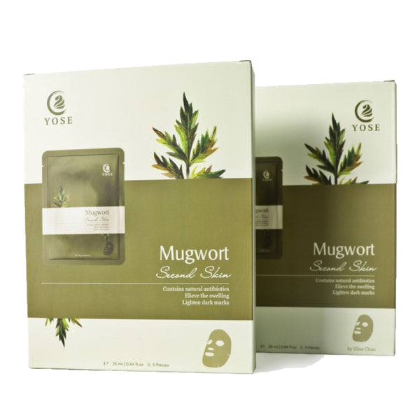 Mặt Nạ Thảo Dược Ngải Cứu Mugwort Second Skin - 5 Miếng