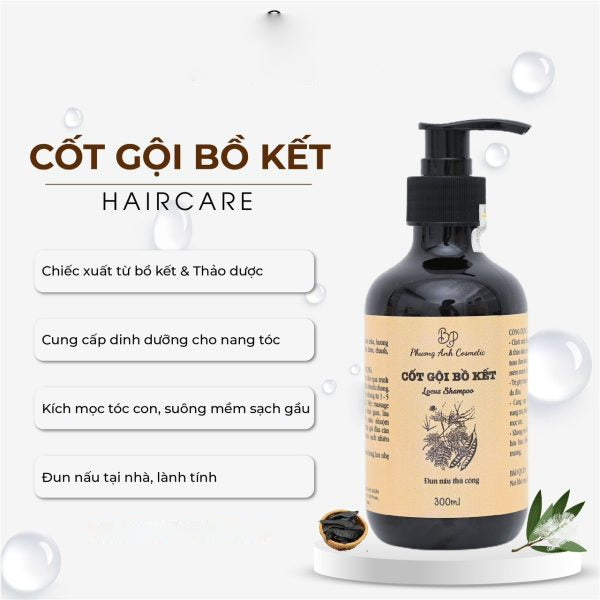 Combo Cốt Gội Bồ Kết - Ủ Xả Bưởi Dừa - Xịt Tóc Tinh Dầu Bưởi