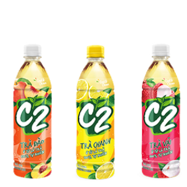 Trà Xanh C2 Chai 455ml Các Vị