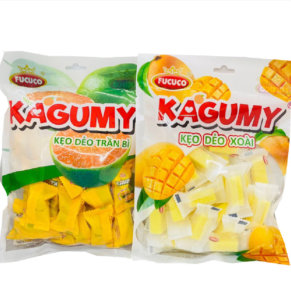 Kẹo Dẻo Xoài/ Cốt Dừa/ Trần Bì Kagumy 270g