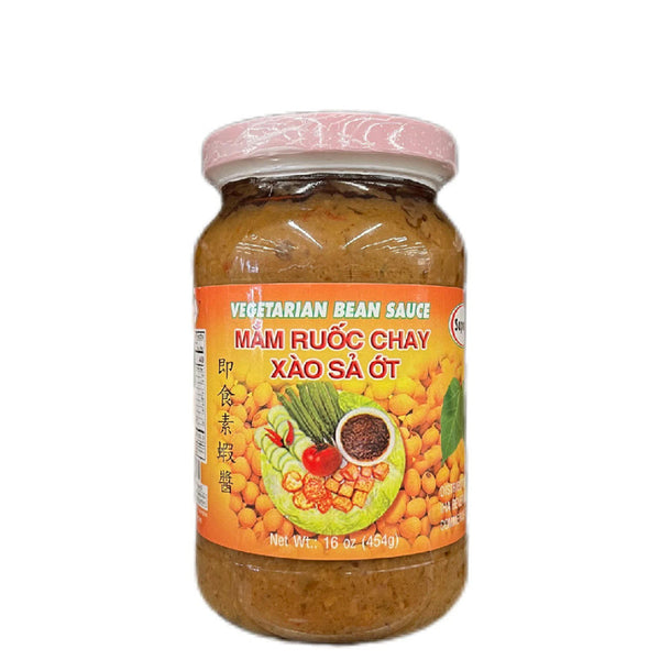 Mắm Ruốc Chay Xào Sả Ớt Vegetarian Bean Sauce 454g