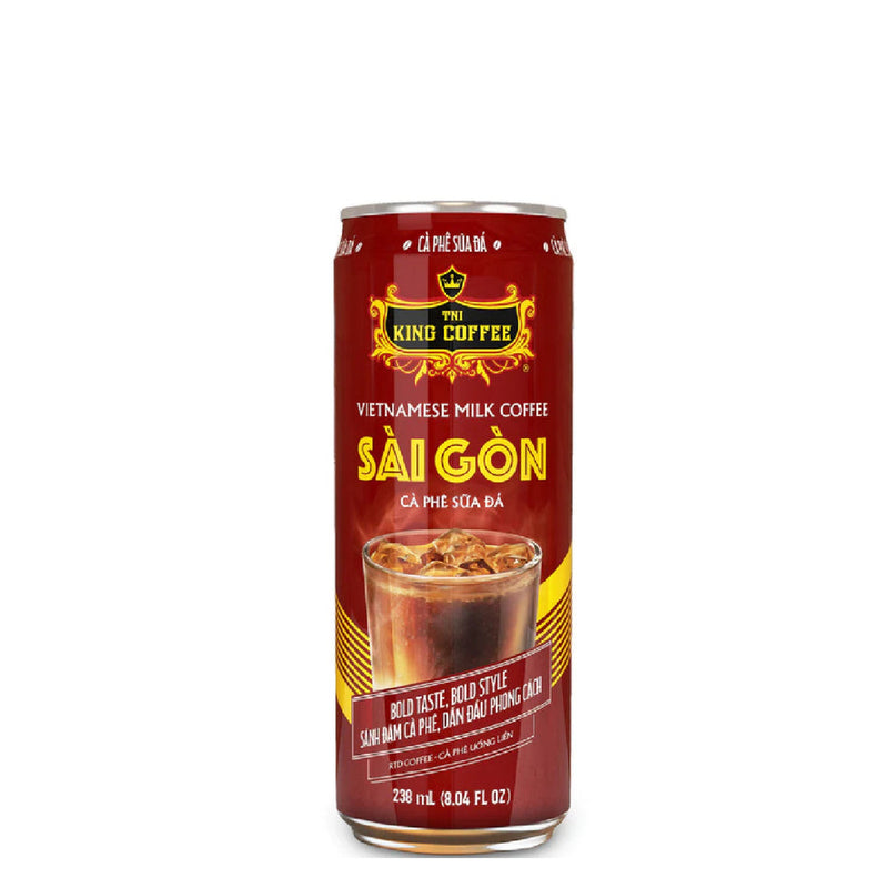 Lon Cà Phê Sữa Đá King Coffee Đậm Gu Việt 238ml