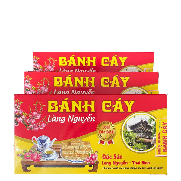 Bánh Cáy Làng Nguyễn Ít Ngọt, Đặc Sản Thái Bình Hộp 250g