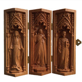 Carved Wood Prayer Altar Catholic