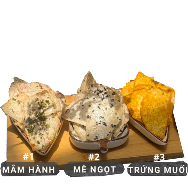 Khoai Môn Sấy Mắm Hành - Mè Ngọt - Trứng Muối 250g