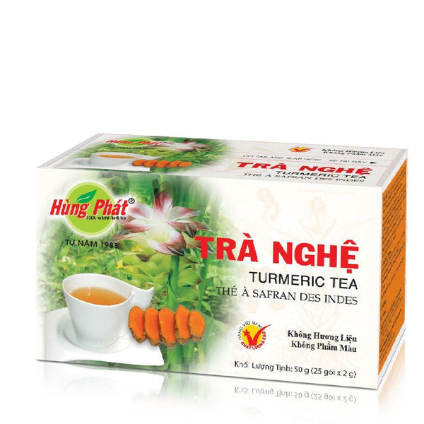 Trà Nghệ - Turmeric Tea Hùng Phát 25 Gói x 2g