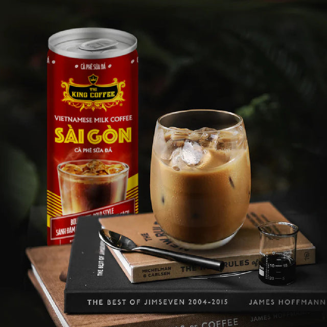 Lon Cà Phê Sữa Đá King Coffee Đậm Gu Việt 238ml