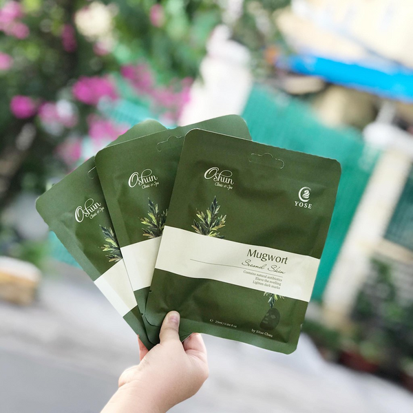 Mặt Nạ Thảo Dược Ngải Cứu Mugwort Second Skin - 5 Miếng