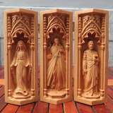 Carved Wood Prayer Altar Catholic