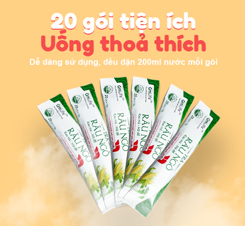 Trà Râu Ngô GrnLife Hộp 20 gói x 10g