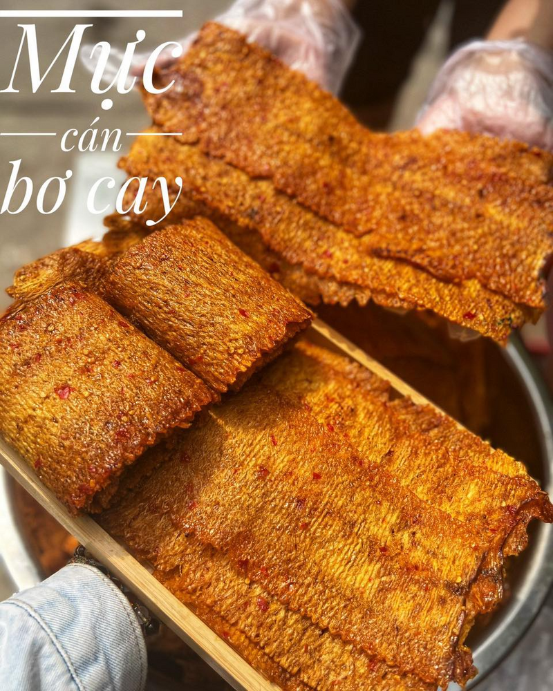 Mực Cán Bơ Cay 300g