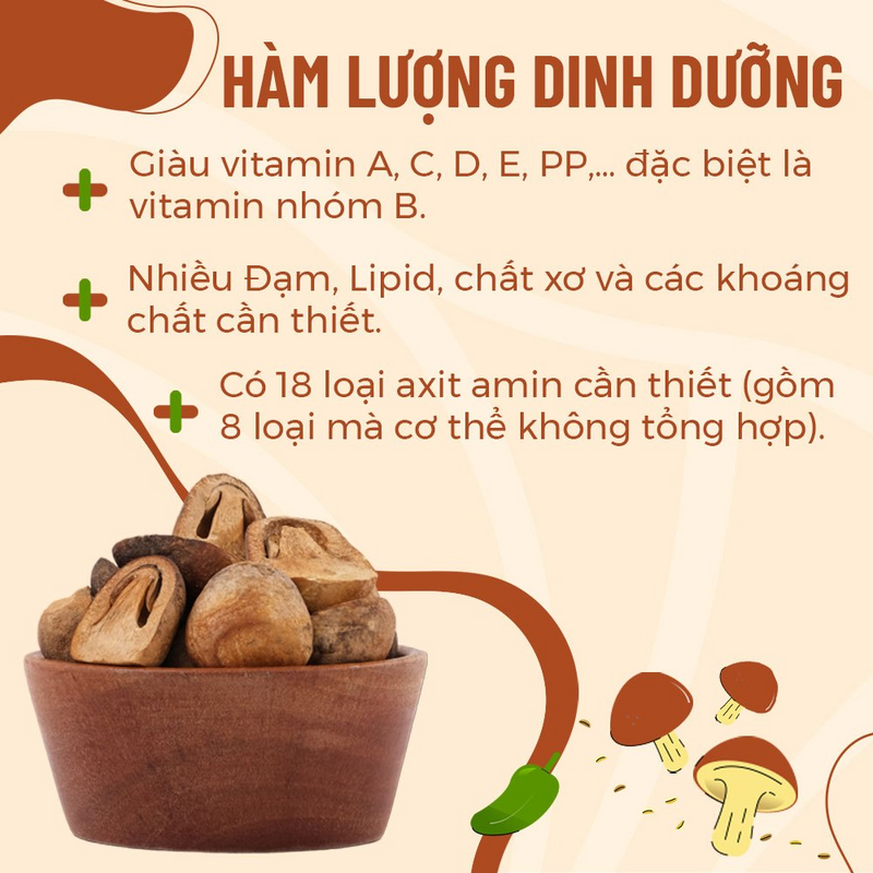 Nấm Rơm Sấy Thăng Hoa (Búp Khô) 25g