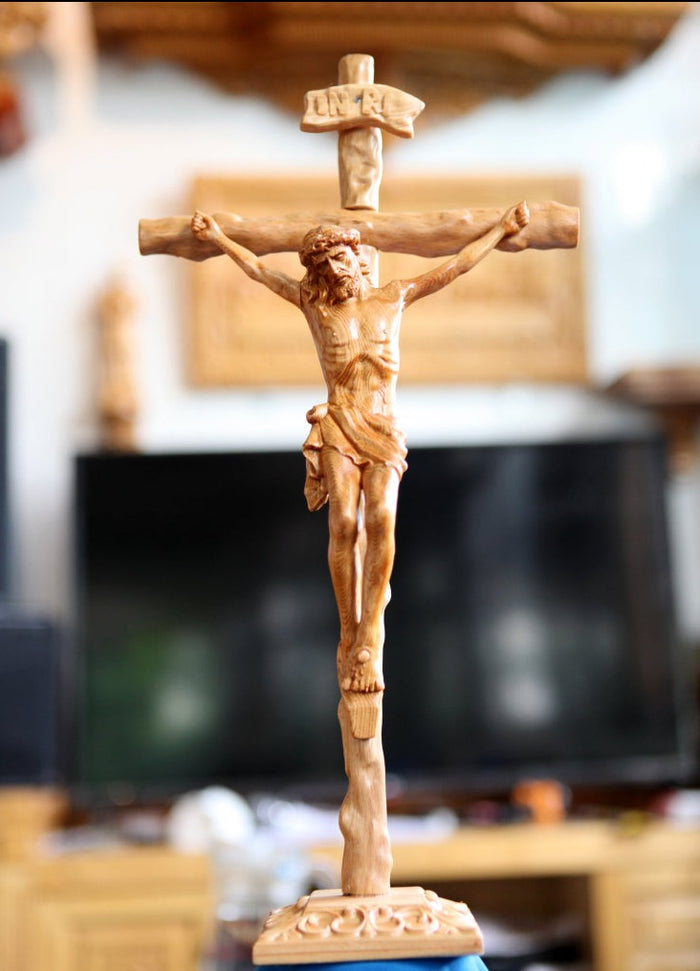 Catholic Wooden Statue Sculpture