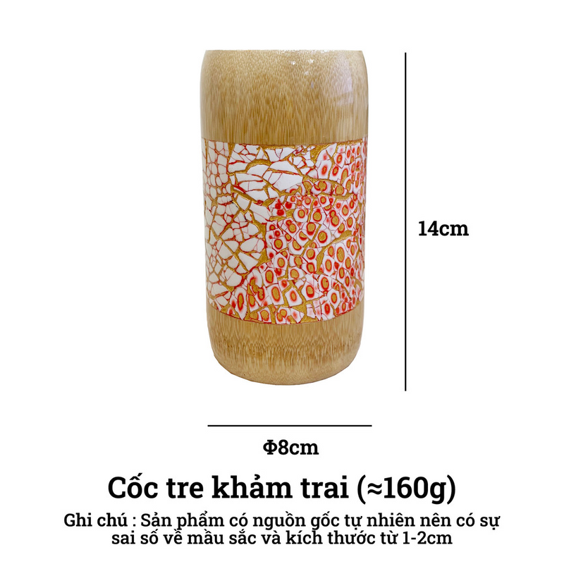 Cốc Hũ Tre Khảm Trai