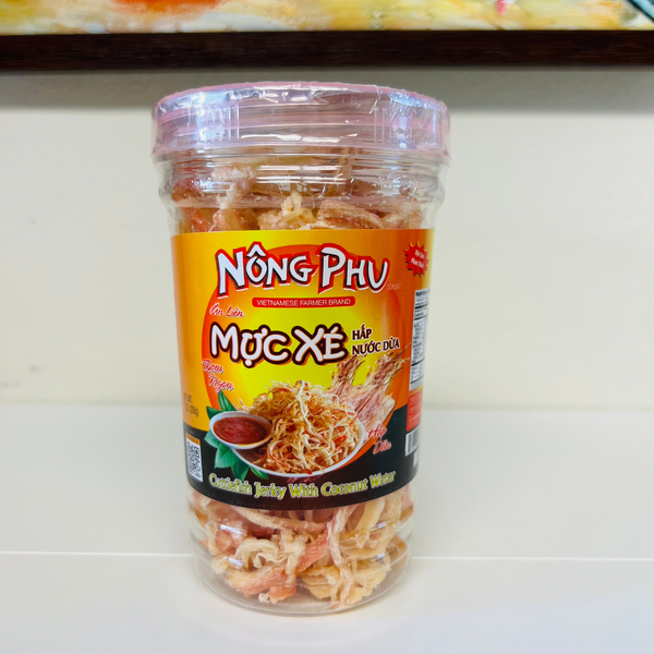 Mực Xé Hấp Nước Dừa - Đặc Sản Phan Thiết, 200g