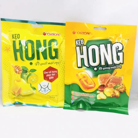 Combo 3 gói Kẹo ngậm Họng Orion vị quất mật ong 87,5g