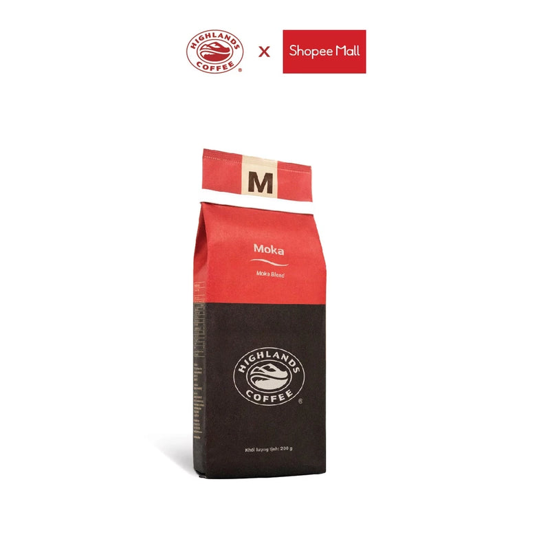 Cà Phê Rang Xay Moka Highlands Coffee 200g