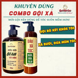 Combo Gội Xả bồ kết cô đặc chống rụng, gàu, nấm, ngứa, kiềm dầu, mọc tóc Spa Quê Một Cục