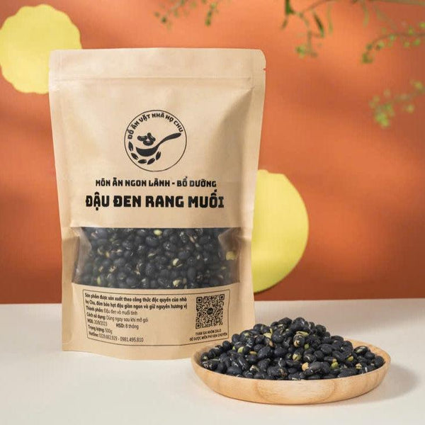 Đậu đen xanh lòng rang muối Oganic ăn liền 500g